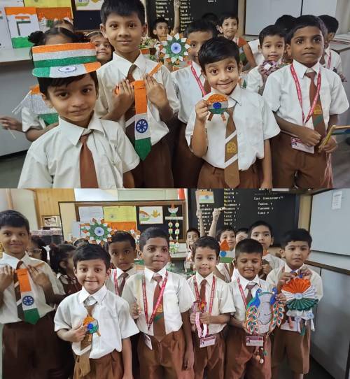 Primary Section: Cub Bulbul Oath Ceremony Std II>
              <div class=